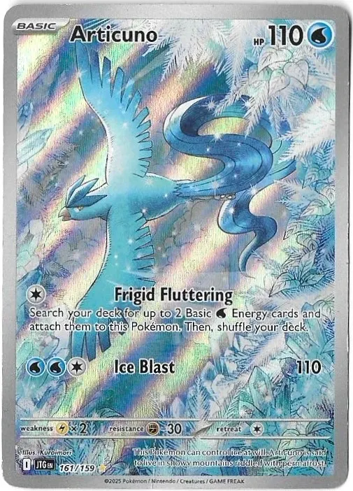 Articuno 161/159 Journey Together front card photo in PokeToGrade pregrading report