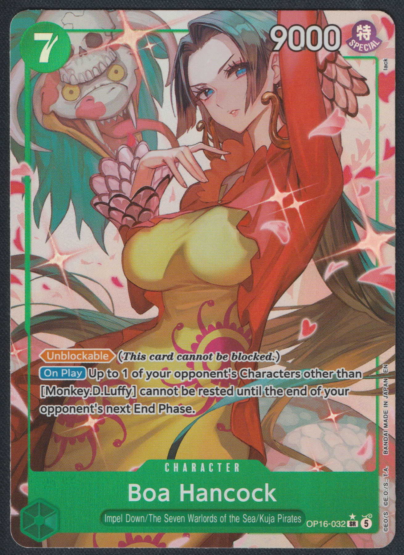 Boa Hancock OP16-032 The Time of Battle front card photo in PokeToGrade pregrading report
