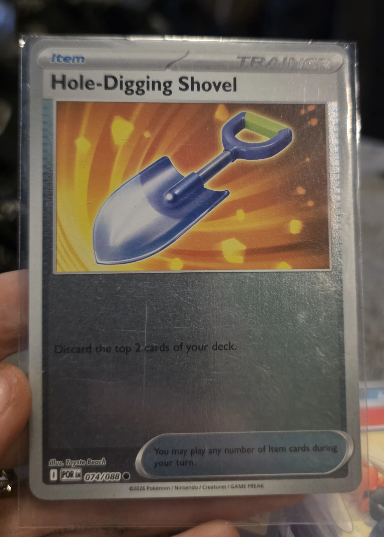 Hole-Digging Shovel 074/88 Perfect Order front card photo in PokeToGrade pregrading report