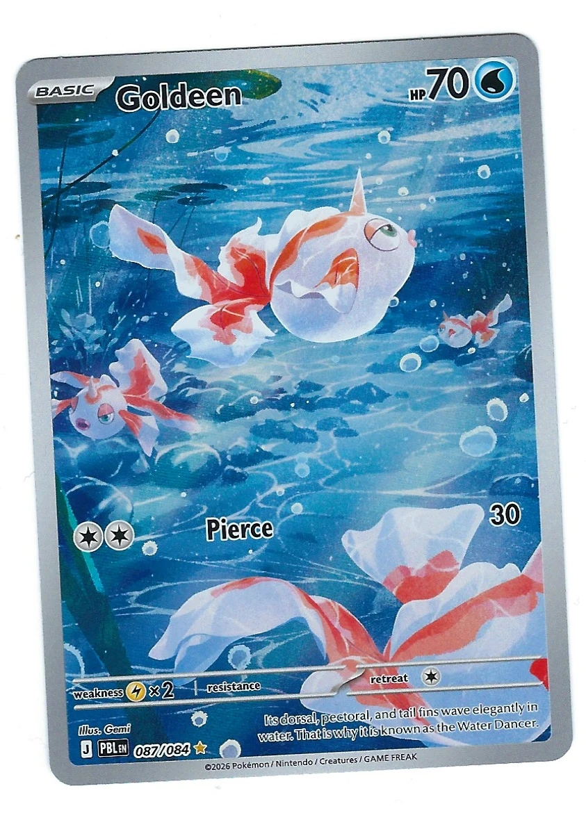 Goldeen 087/84 Pitch Black front card photo in PokeToGrade pregrading report