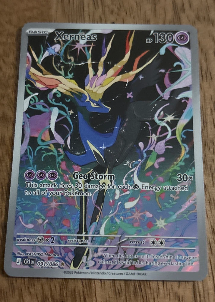 Xerneas 091/86 Chaos Rising front card photo in PokeToGrade pregrading report