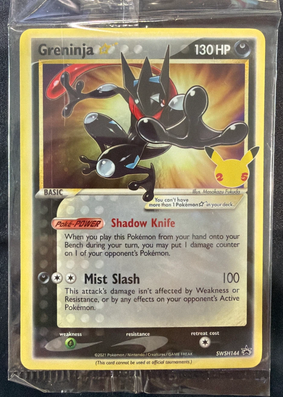 Greninja {star} SWSH144/307 SWSH Black Star Promos front card photo in PokeToGrade pregrading report
