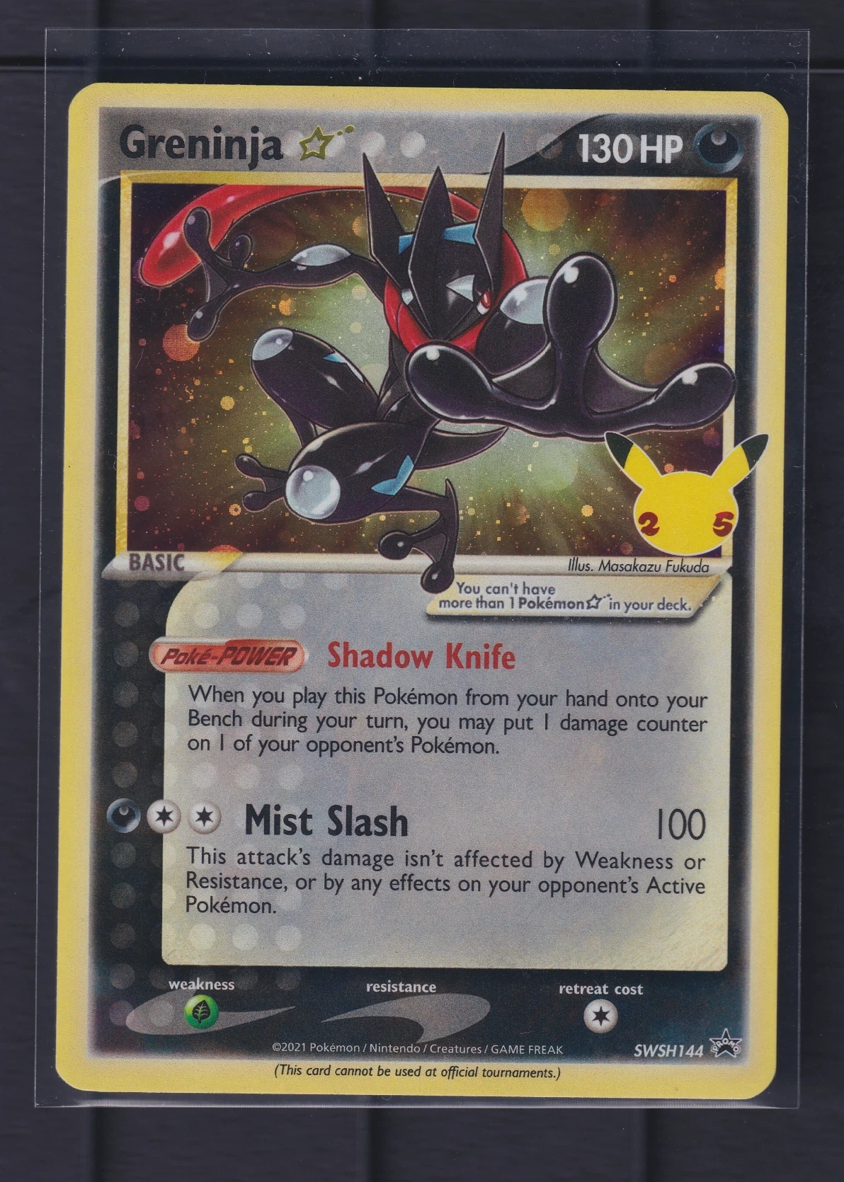 Greninja {star} SWSH144/307 SWSH Black Star Promos front card photo in PokeToGrade pregrading report